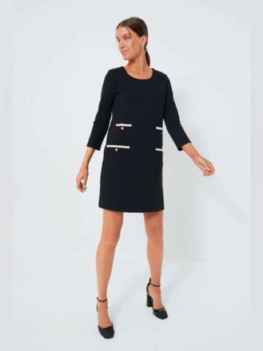 Tuckernuck Francoise mod mini 3/4 sleeve dress
